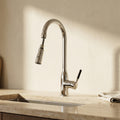 Pull-Out Kitchen Faucet with Hand Shower-Kitchen & Dining > Kitchen Faucets-casanuva-casanuva