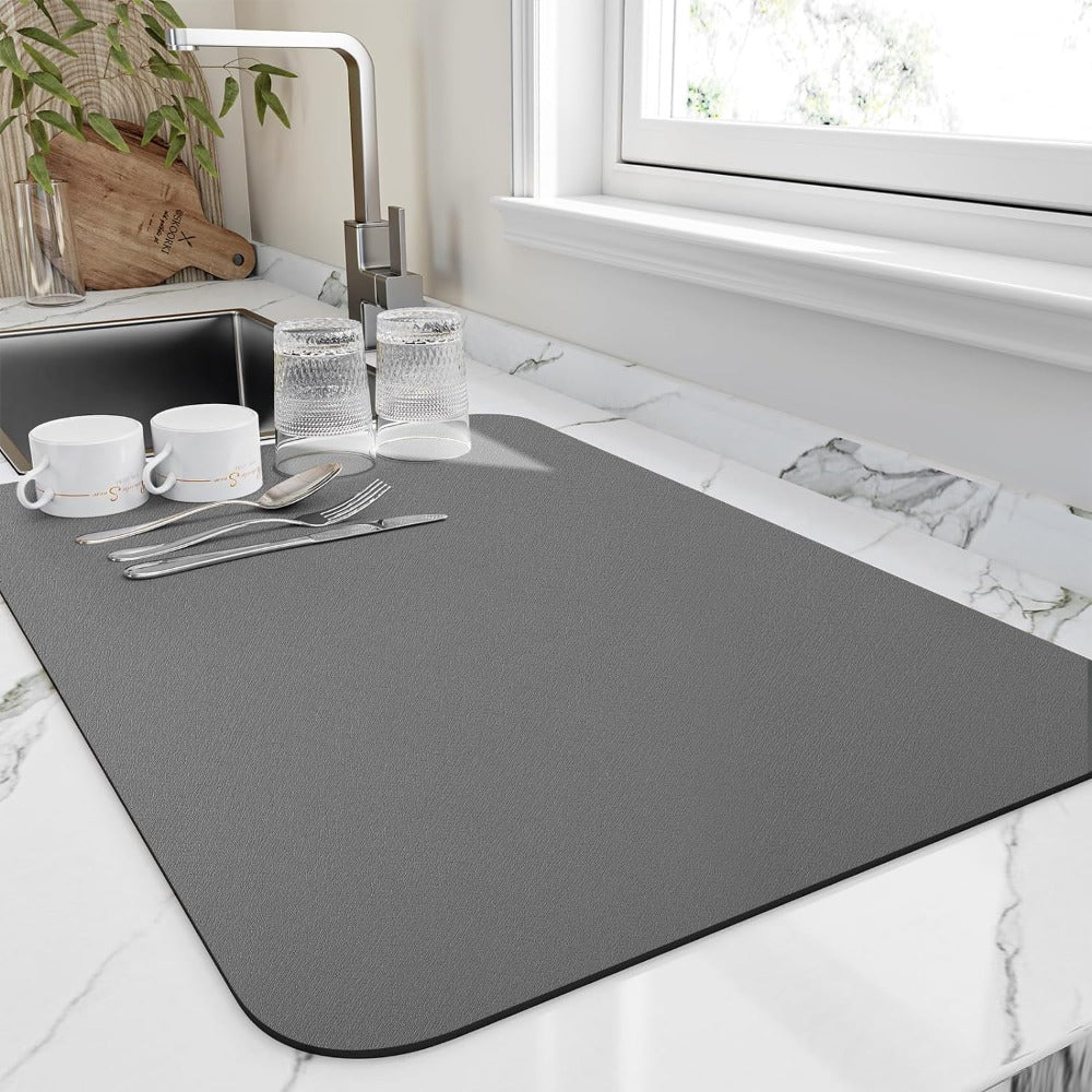 Quick Dry Absorbent Kitchen Dish Mat-Kitchen & Dining > Kitchen Mats-casanuva-casanuva