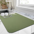 Quick Dry Absorbent Kitchen Dish Mat-Kitchen & Dining > Kitchen Mats-casanuva-Green-Small (16"x20")-casanuva