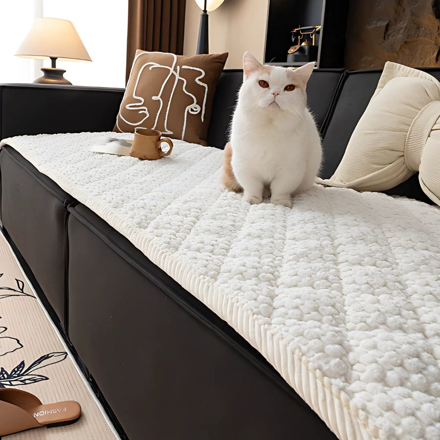 Quilted Pet-Proof Sofa Cover-Covers & Textiles > Sofa Covers-casanuva-Ivory Bliss-27.6"x27.6"-casanuva