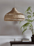 Rattan Dome Pendant Light-Lighting > Pendant Lights-casanuva-casanuva