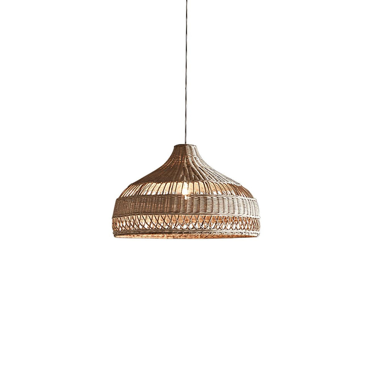 Rattan Dome Pendant Light-Lighting > Pendant Lights-casanuva-casanuva