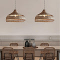 Rattan Dome Pendant Light-Lighting > Pendant Lights-casanuva-casanuva