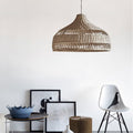 Rattan Dome Pendant Light-Lighting > Pendant Lights-casanuva-casanuva