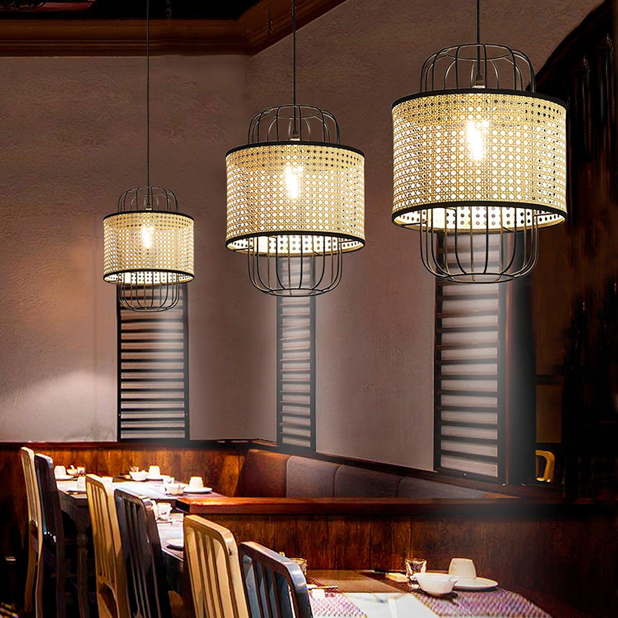 Rattan Pendant Lamp Natural Design-Lighting > Pendant Lights-casanuva-casanuva