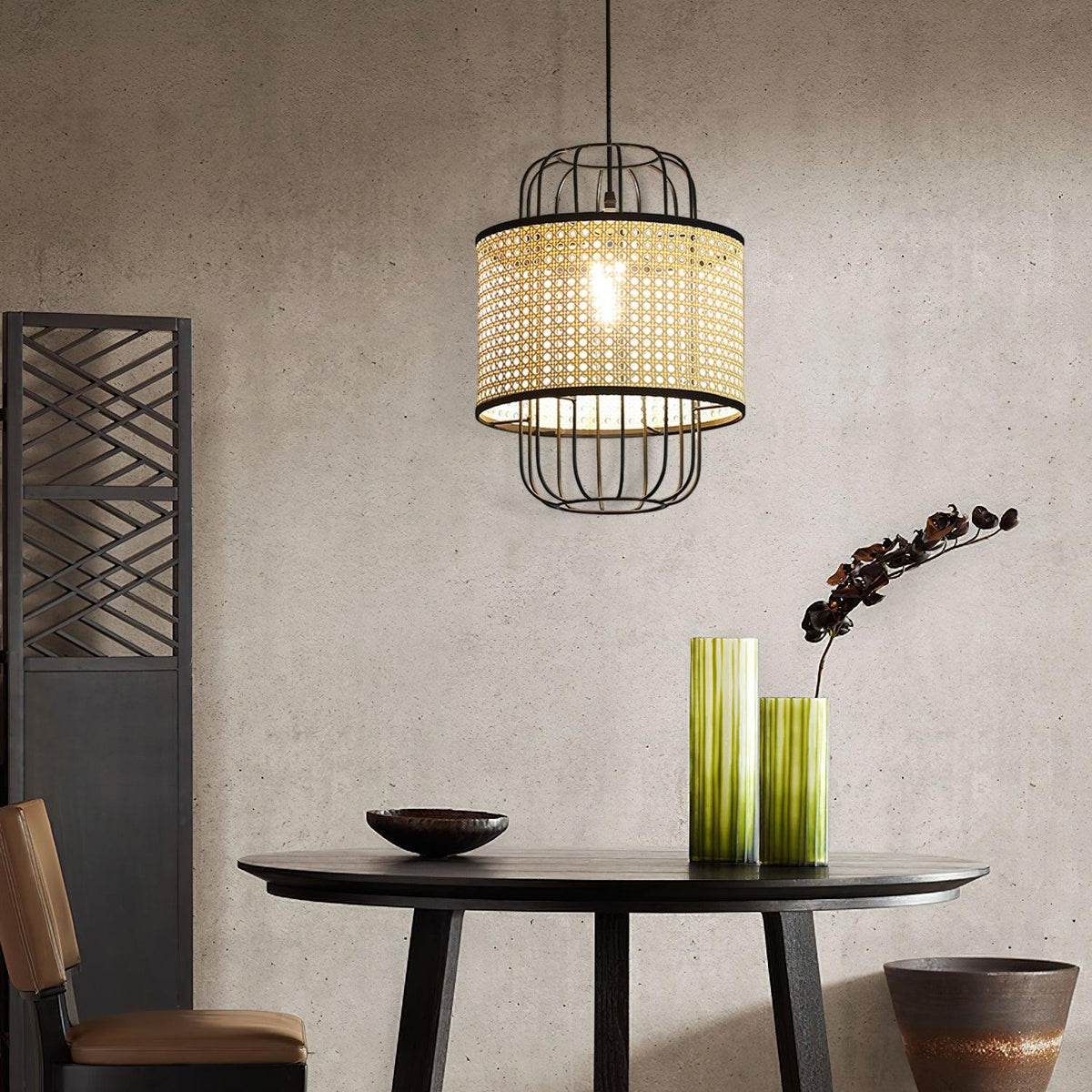Rattan Pendant Lamp Natural Design-Lighting > Pendant Lights-casanuva-casanuva