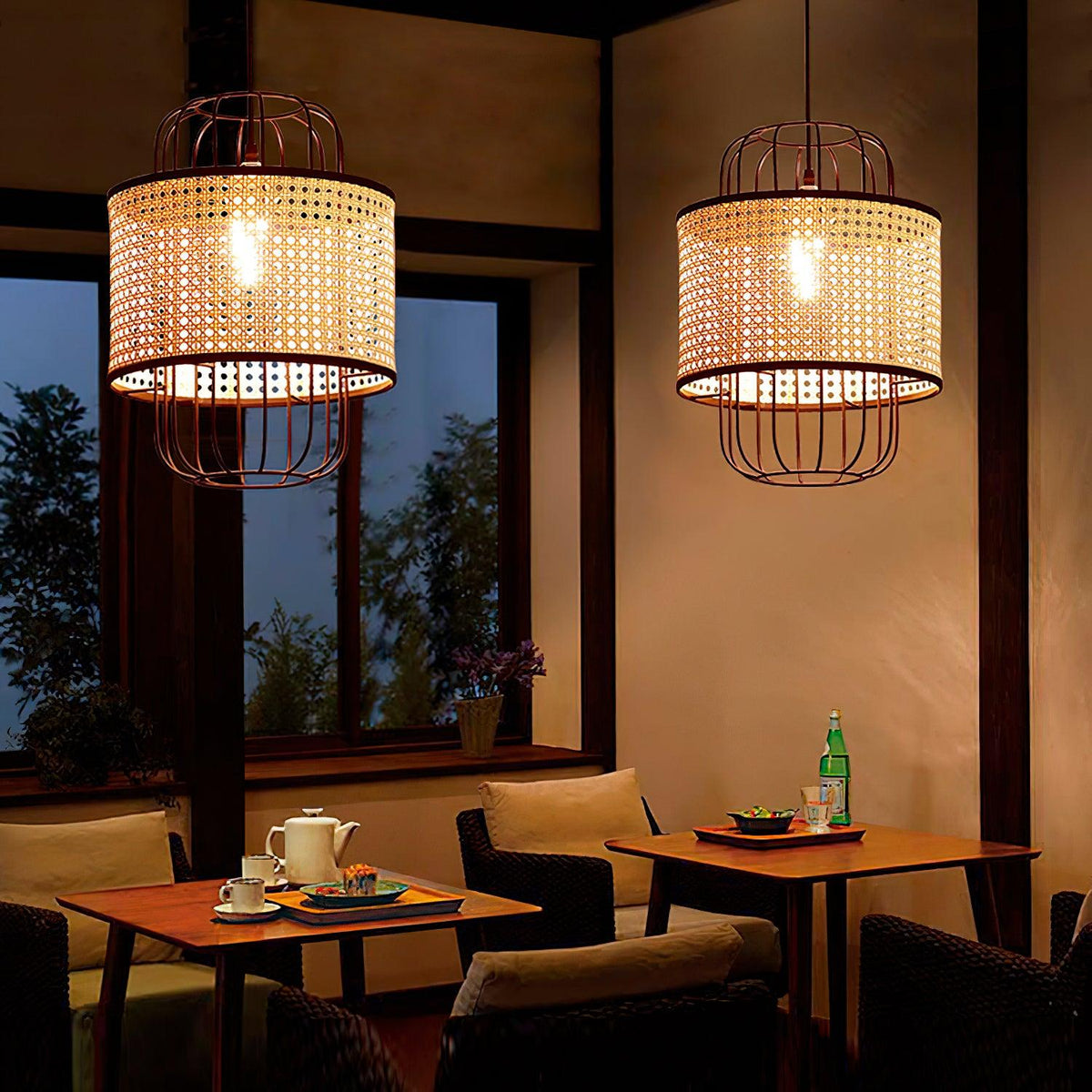 Rattan Pendant Lamp Natural Design-Lighting > Pendant Lights-casanuva-casanuva