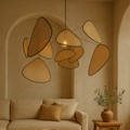 Rattan Pendant Lamp Natural Woven Light Fixture-Lighting > Pendant Lights-casanuva-casanuva