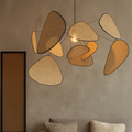 Rattan Pendant Lamp Natural Woven Light Fixture-Lighting > Pendant Lights-casanuva-casanuva