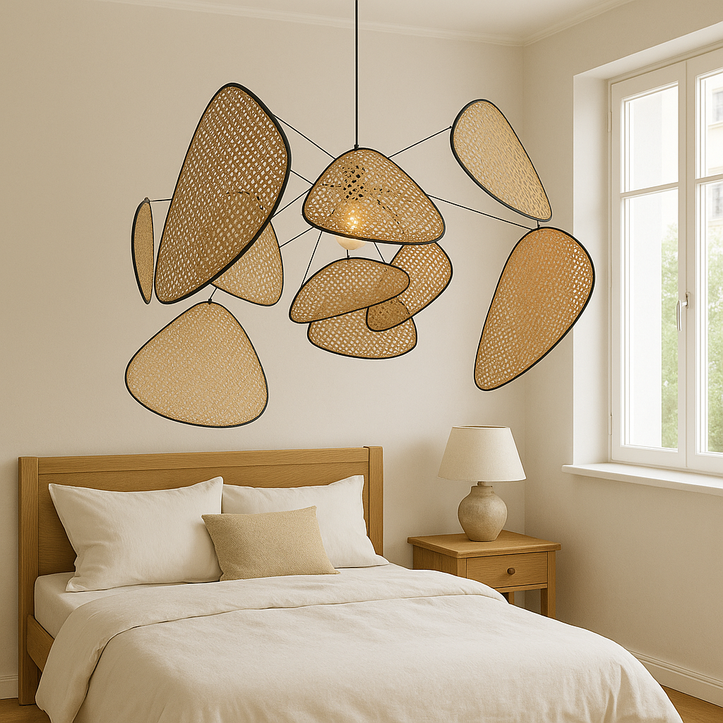 Rattan Pendant Lamp Natural Woven Light Fixture-Lighting > Pendant Lights-casanuva-60 cm-casanuva