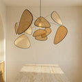 Rattan Pendant Lamp Natural Woven Light Fixture-Lighting > Pendant Lights-casanuva-casanuva