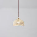 Rattan Pendant Light with Arch Design-Lighting > Pendant Lights-casanuva-23cmx13cm-Natural rattan & Nature-casanuva