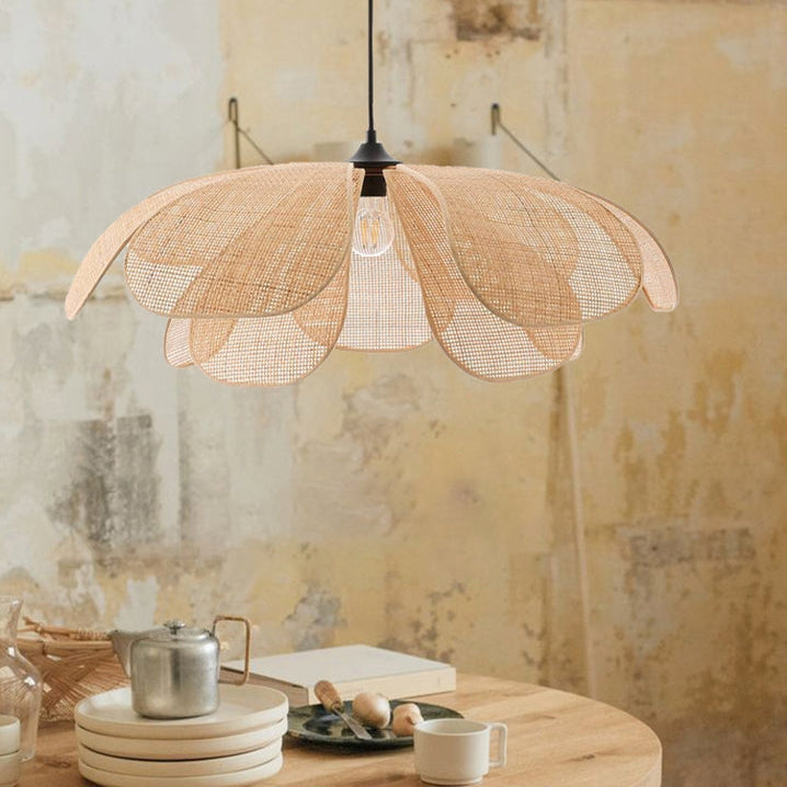Rattan Rustic Pendant Light Lamp Shade-Lighting > Pendant Lights-casanuva-casanuva