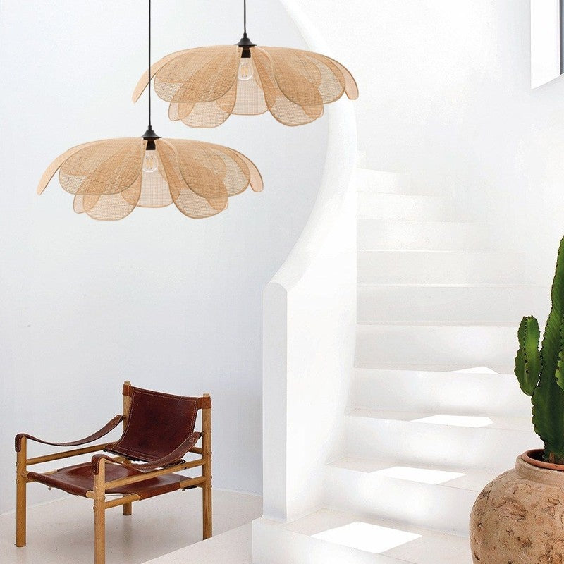 Rattan Rustic Pendant Light Lamp Shade-Lighting > Pendant Lights-casanuva-casanuva