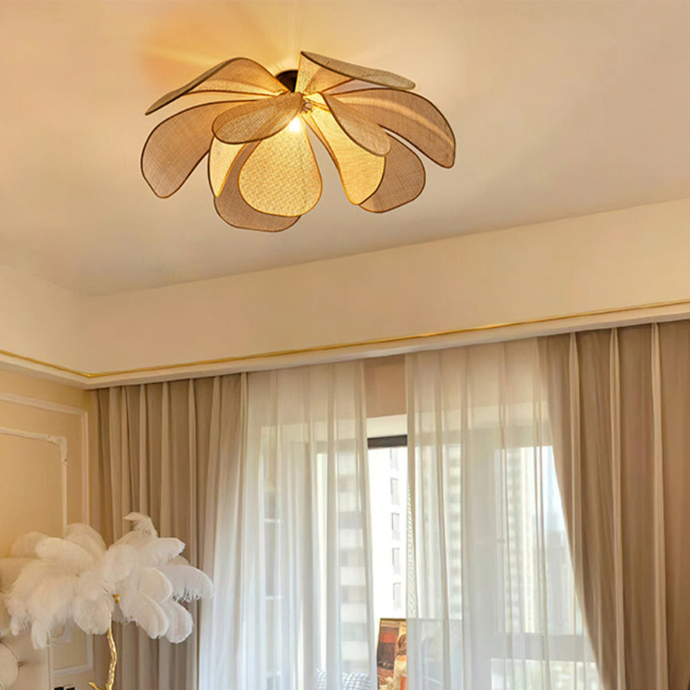Rattan Rustic Pendant Light Lamp Shade-Lighting > Pendant Lights-casanuva-Dia60 cm-Ceiling Light-casanuva