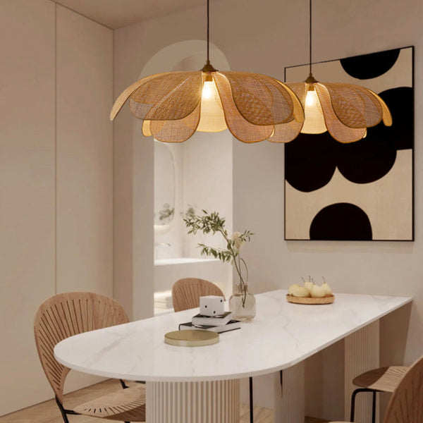 Rattan Rustic Pendant Light Lamp Shade-Lighting > Pendant Lights-casanuva-Dia60 cm-Pendant Light-casanuva