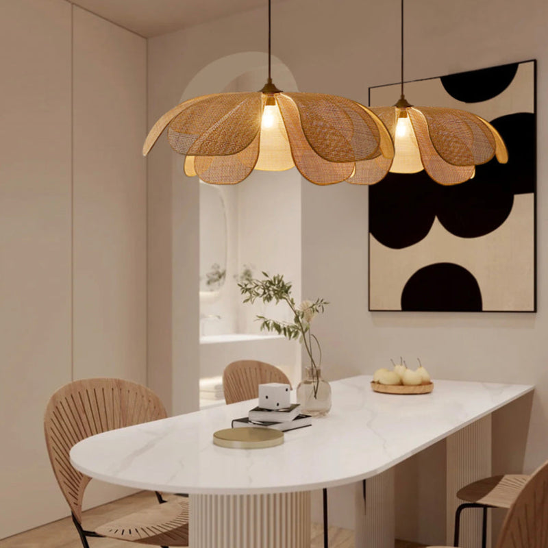 Rattan Rustic Pendant Light Lamp Shade-Lighting > Pendant Lights-casanuva-Dia60 cm-Pendant Light-casanuva