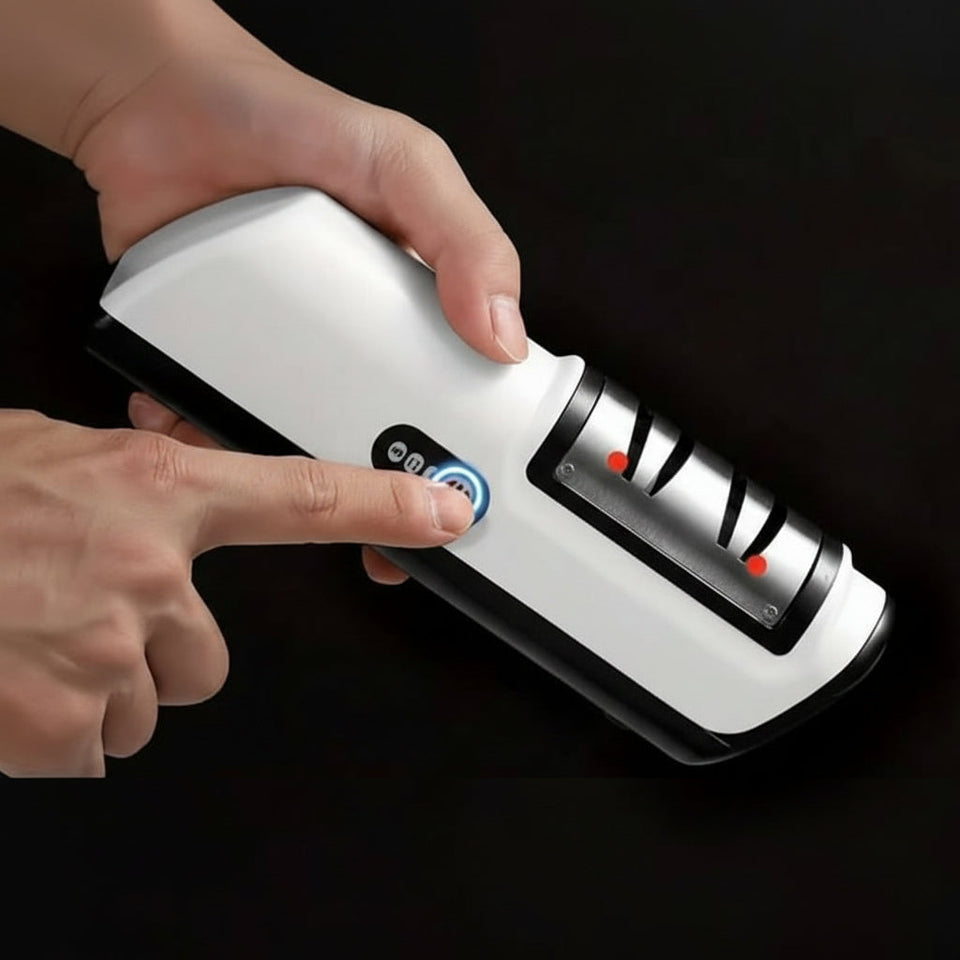 Rechargeable 2-Stage Knife Sharpener for Ceramic and Steel Blades-Kitchen & Dining > Cooking Utensils-casanuva-casanuva