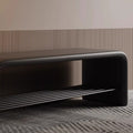 Rectangular 2-Tier Shoe Shelf Bench Eco-Friendly Synthetic Leather Carbon Steel for Entryway Storage-Furniture > Side Tables-casanuva-casanuva