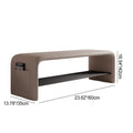 Rectangular 2-Tier Shoe Shelf Bench Eco-Friendly Synthetic Leather Carbon Steel for Entryway Storage-Furniture > Side Tables-casanuva-casanuva