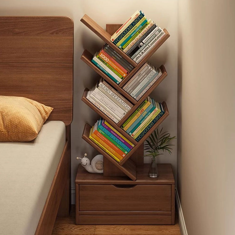Rectangular Solid Wood Eco-Friendly Bookshelf 6/8/10/12 Tier for Home Office-Furniture > Bookshelves-casanuva-casanuva