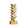 Rectangular Solid Wood Eco-Friendly Bookshelf 6/8/10/12 Tier for Home Office-Furniture > Bookshelves-casanuva-casanuva