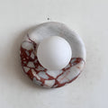 Red Marble Wall Sconce-Lighting > Wall Lights-casanuva-20cmx20cm-Bvlgari Red H08-casanuva