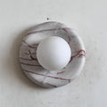 Red Marble Wall Sconce-Lighting > Wall Lights-casanuva-20cmx20cm-Bvlgari Red H13-casanuva