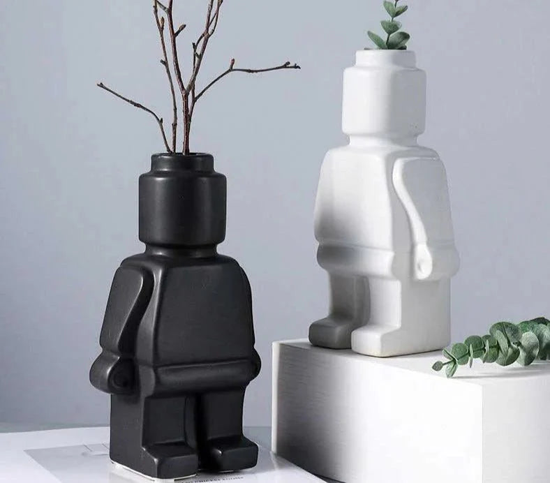 Resin Body Vase for Flowers and Decorative Accents-Home Decor > Vases-casanuva-casanuva