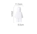 Resin Body Vase for Flowers and Decorative Accents-Home Decor > Vases-casanuva-Small: 20 x 11.5 x 6.5 cm-White-casanuva