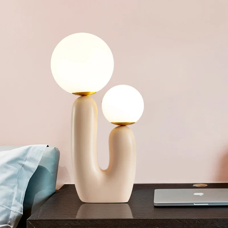 Resin Cactus Table Lamp Natural Design-Lighting > Table Lamps-casanuva-casanuva