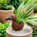 Resin Duck Plant Pot Handcrafted Decorative Planter for Balcony Garden-Home Decor > Decorative Accessories-casanuva-casanuva