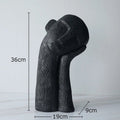 Resin Face Sculpture-Home Decor > Sculptures & Figurines-casanuva-casanuva