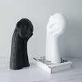 Resin Face Sculpture-Home Decor > Sculptures & Figurines-casanuva-Black-casanuva