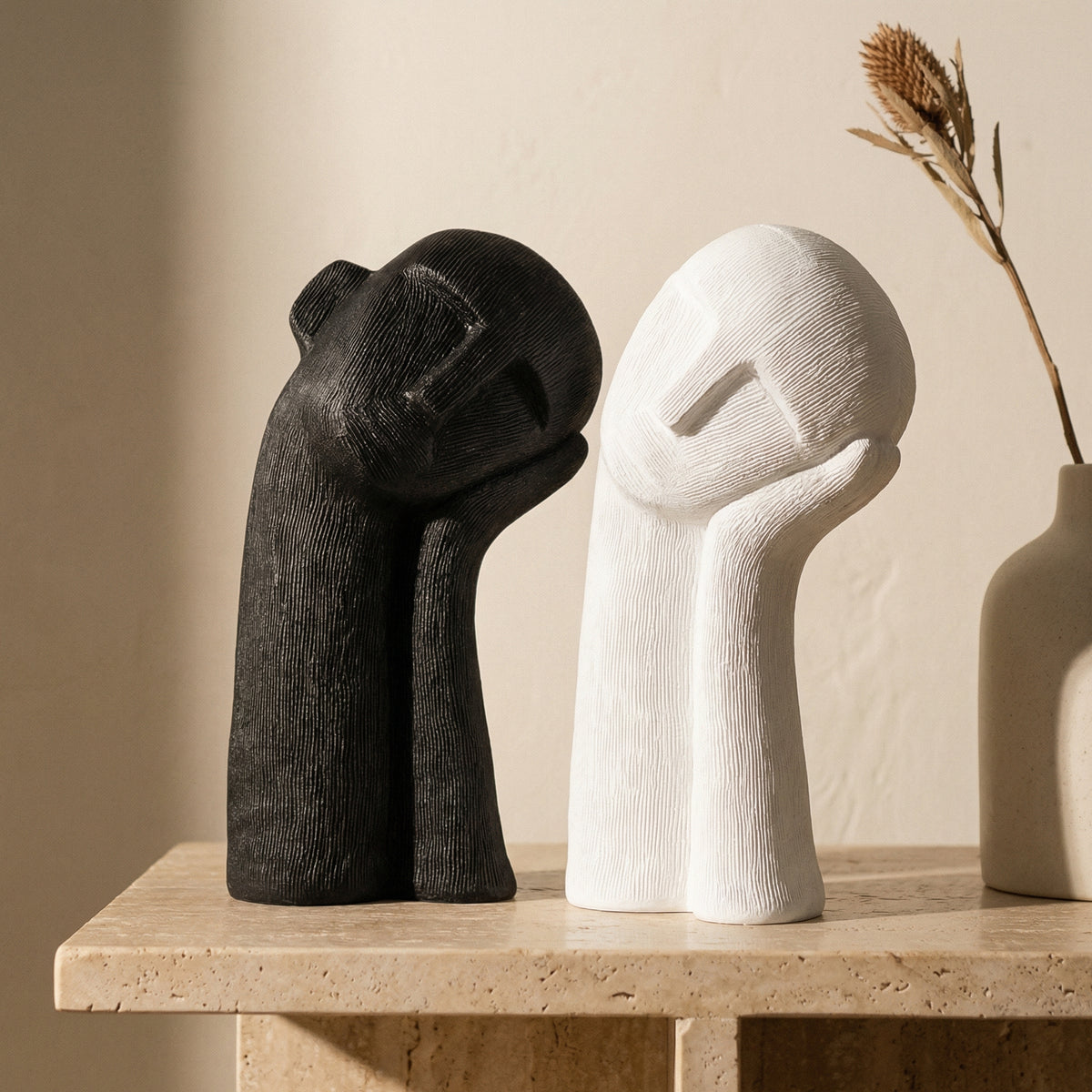 Resin Face Sculpture-Home Decor > Sculptures & Figurines-casanuva-casanuva