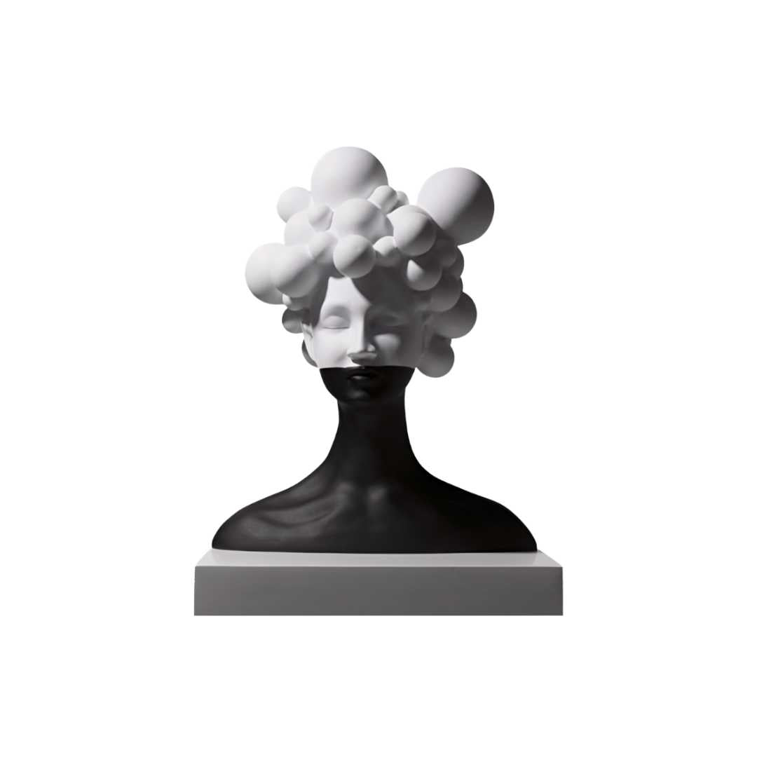 Resin Mysterious Woman Statue Nazla-Home Decor > Sculptures & Figurines-casanuva-casanuva