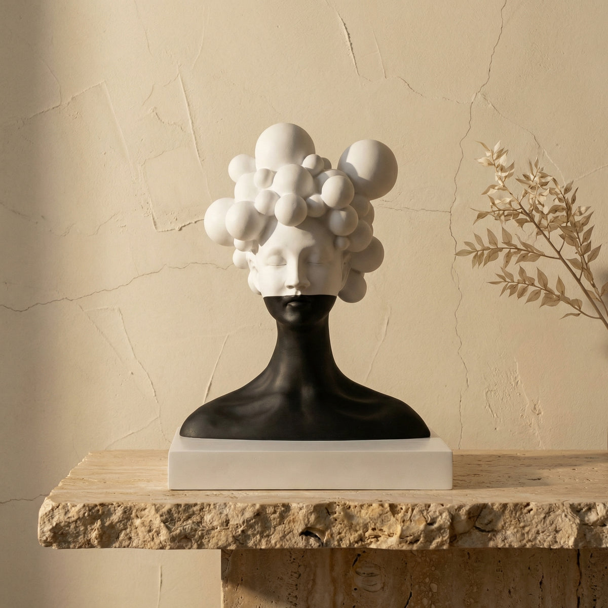 Resin Mysterious Woman Statue Nazla-Home Decor > Sculptures & Figurines-casanuva-casanuva