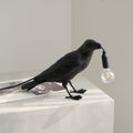 Resin Table Lamp with Raven Design-Lighting > Table Lamps-casanuva-casanuva