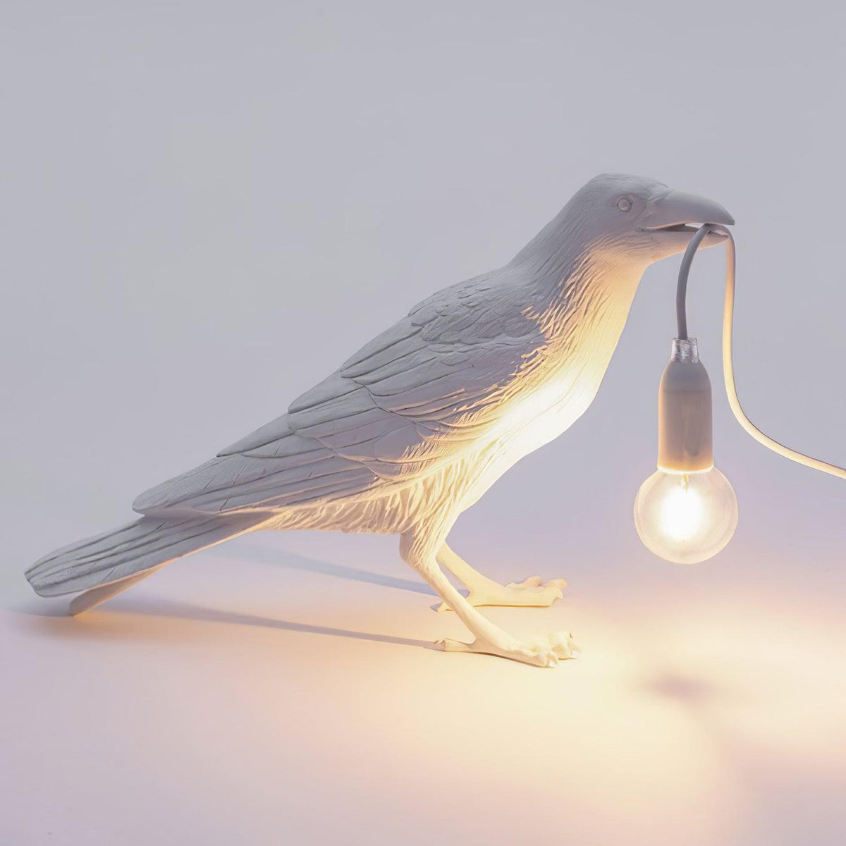 Resin Table Lamp with Raven Design-Lighting > Table Lamps-casanuva-casanuva