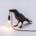 Resin Table Lamp with Raven Design-Lighting > Table Lamps-casanuva-30.5cmx18cm-Black-US Plug-casanuva