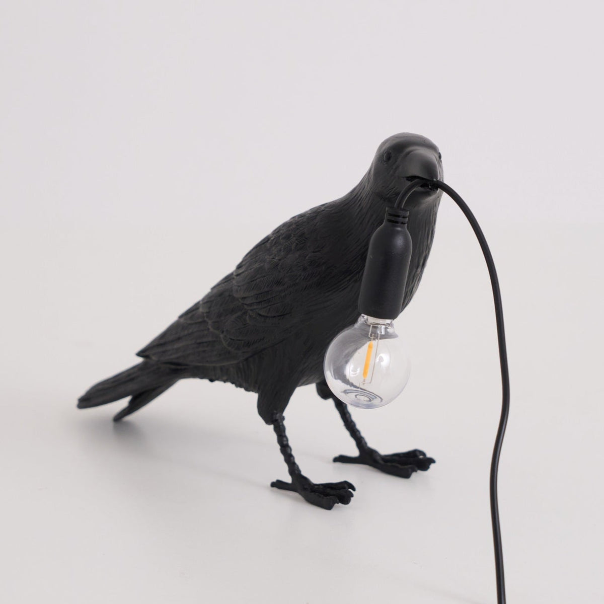 Resin Table Lamp with Raven Design-Lighting > Table Lamps-casanuva-casanuva