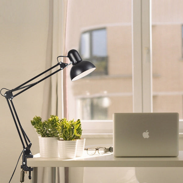 Retractable Long Arm Clip Table Lamp ABS 1-Light for Bedroom-Lighting > Table Lamps-casanuva-casanuva