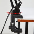 Retractable Long Arm Clip Table Lamp ABS 1-Light for Bedroom-Lighting > Table Lamps-casanuva-casanuva
