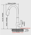Retractable Stainless Steel Kitchen Faucet 360 Degree Swivel-Kitchen & Dining > Kitchen Faucets-casanuva-casanuva