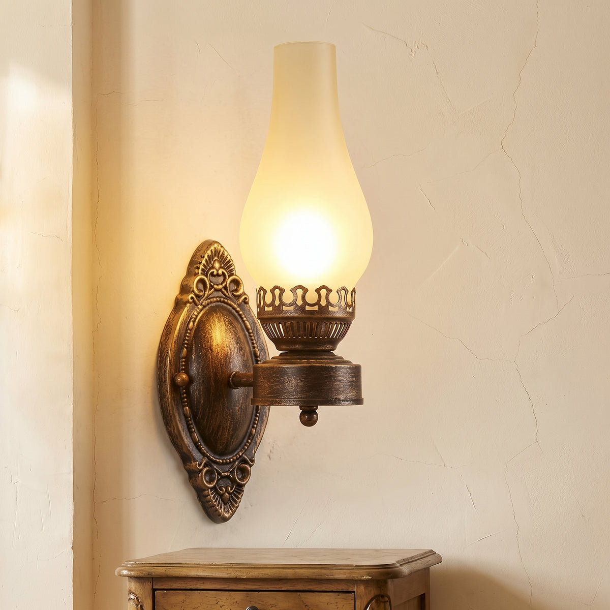 Retro Kerosene Wall Sconce Lamp 1-Light Design-Lighting > Wall Lights-casanuva-casanuva