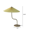Retro Pleated Umbrella Table Lamp 1-Light Decorative Accent-Lighting > Table Lamps-casanuva-casanuva