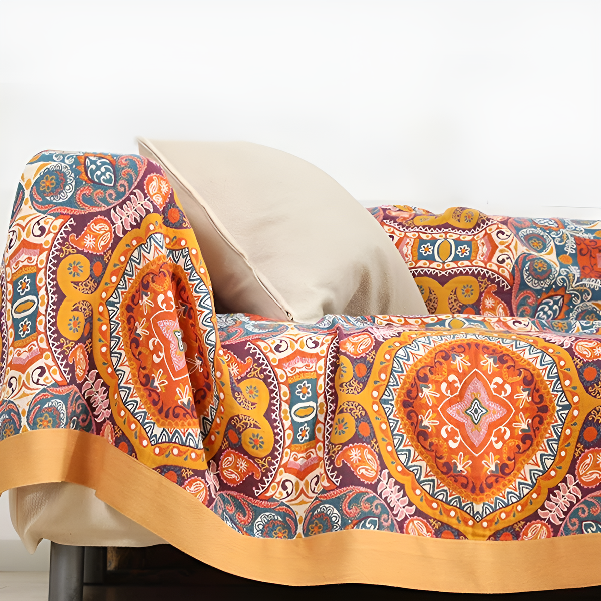 Reversible Boho Blanket-Bedding & Bath > Blankets-casanuva-casanuva