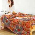 Reversible Boho Blanket-Bedding & Bath > Blankets-casanuva-casanuva