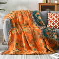 Reversible Marigold Throw Blanket-Bedding & Bath > Blankets-casanuva-casanuva