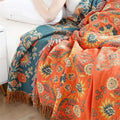 Reversible Marigold Throw Blanket-Bedding & Bath > Blankets-casanuva-casanuva